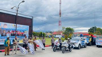 Polda Papua Lepas Penyaluran 4.634 Ton Beras Serentak