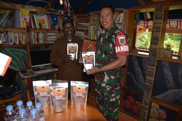Dukung UMKM, Dandim Jayawijaya Dorong Promosi Kopi Papua