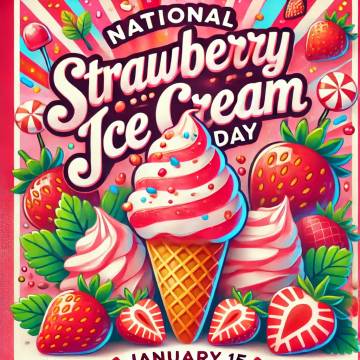 Rayakan Hari Es Krim Stroberi Nasional dengan Segar