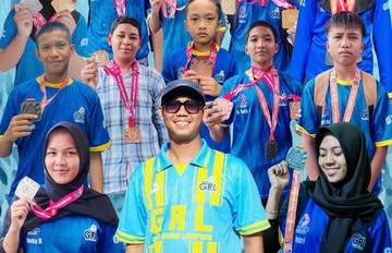 Way Kanan Raih 36 Medali Rektor Cup Swimming Competition