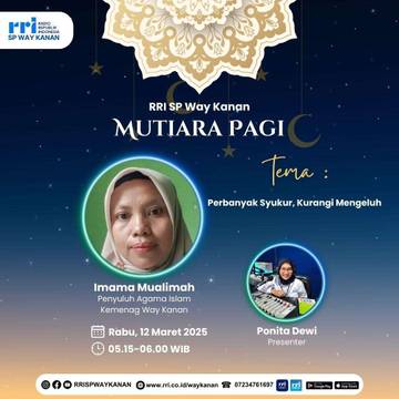 Penyuluh Agama Ajak Pendengar RRI Perbanyak Syukur Kurangi Mengeluh