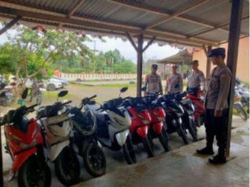 Polsek Banjit Terima Penitipan Kendaraan Saat Mudik Lebaran
