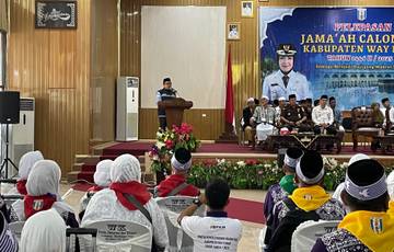 Kloter Pertama CJH Way Kanan Berangkat Hari Ini