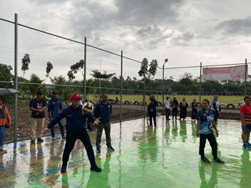 Kecamatan Umpu Semenguk Gelar Turnamen Voli Antar Kampung