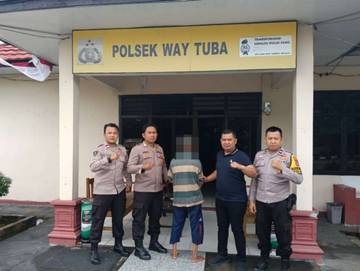 Polsek WayTuba Bekuk Ayah Berbuat Asusila 