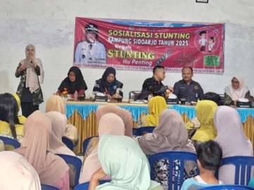 Kampung Sidoarjo Menggelar Sosialisasi Penanganan Stunting