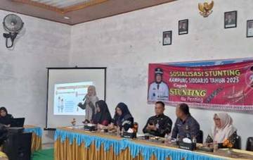 Pemerintah Kampung Sidoarjo Intensif Sosialisasikan Pencegahan Stunting 