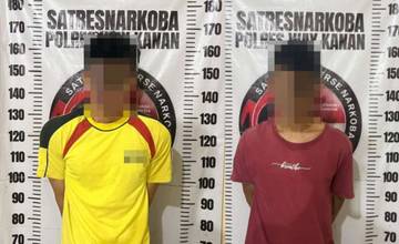 24 Jam Satresnarkoba Bekuk Dua Tersangka Pengedar Sabu