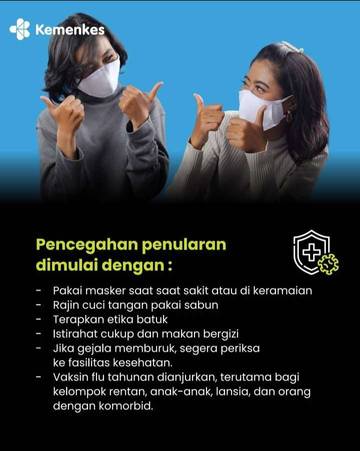Kemenkes Imbau Warga Antisipasi Penularan "Super Flu"
