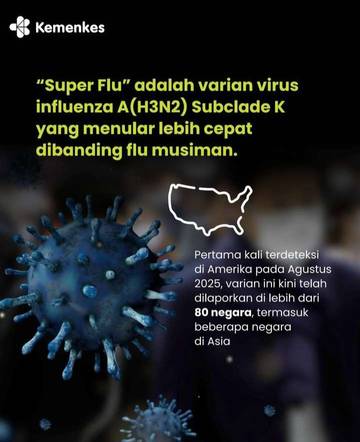 Waspada "Super Flu" Varian Baru Masuk Indonesia