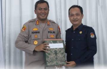 Sinergi KPU Jaga Demokrasi di Pisah Sambut Kapolres