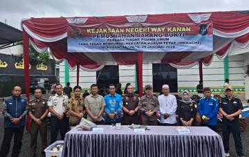 Pemusnahan Barang Bukti Wujud Penegakan Hukum Berintegritas