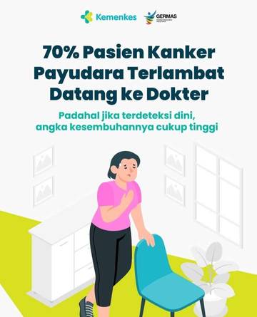 Kemenkes: 70 Persen Pasien Kanker Payudara Terlambat Berobat
