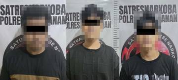 Tiga Pemuda Terlibat Narkotika Diamankan Polisi