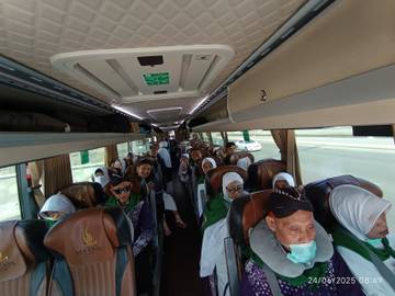 Jemaah Haji Kloter 69 SOC Tiba di Madinah