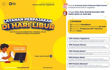 Layanan Pajak Tetap Buka Meski Libur Nataru, Ini Jadwalnya 