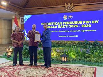 Resmi Dilantik, PWI DIY 2025–2030 Fokus Tingkatkan Profesionalisme Wartawan