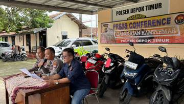 Polsek Depok Timur Ungkap Tiga Kasus Curanmor Sekaligus 