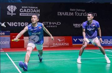 Fajar/Fikri Menangkan Duel Sengit Senegara di Indonesia Masters
