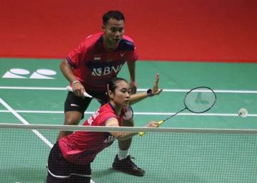 Penampilan Rehan/Lisa di Indonesia Open 2023