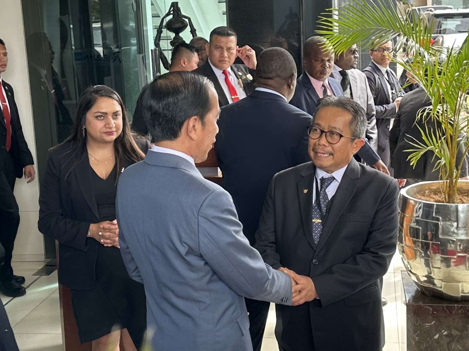 Kunjungan Kenegaraan Presiden Joko Widodo Disambut Presiden Kenya