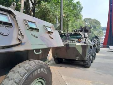 Kendaraan Tempur Ikut Kawal Pengamanan KTT ASEAN di Jakarta