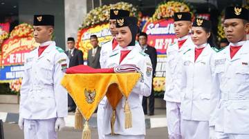 Upacara HUT ke-78 RRI Digelar di Halaman RRI Jakarta