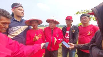 Meski Kemarau Kelompok Tani Benda Jaya Panen Padi 