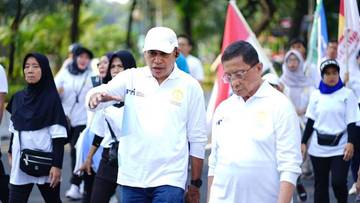 Pimpinan LPP RRI Ikut Jalan Sehat Mengawali GCM 