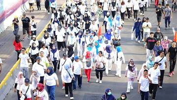 Ribuan Orang Ikut Gerakan Cerdas Memilih LPP RRI