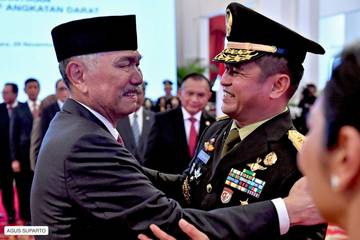 Presiden Jokowi Lantik KSAD Jenderal Maruli Simanjuntak