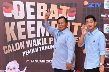 Kedatangan Capres dan Cawapres Nomor Urut 2