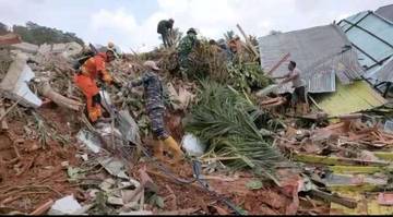 Danrem 033/WP Tinjau Lokasi Longsor di Pulau Serasan Natuna