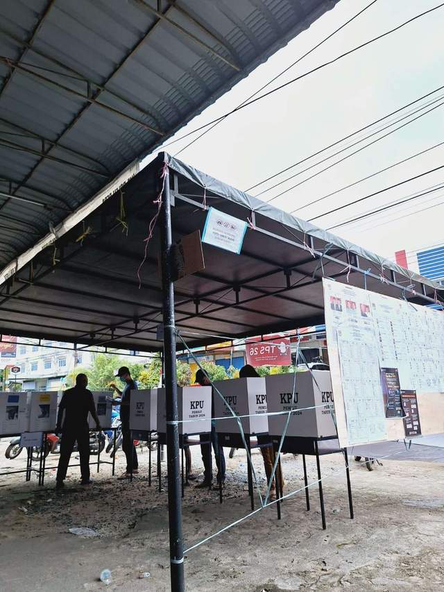 Suasana Pemilhan di TPS 26 Jalan Kijang Kencana