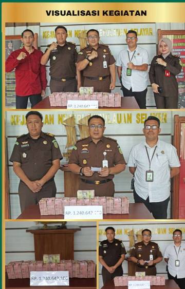 Kajari Kepulauan Selayar Konfrensi Pers Pemulihan Kerugian Negara 