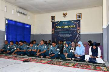 Pomal Lantamal VI Makassar Doa Bersama Sambut HUT ke-78 
