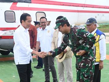 Jokowi Tiba di IKN 