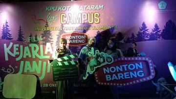 KPU Kota Mataram Gelar Nobar Film "Kejarlah Janji"