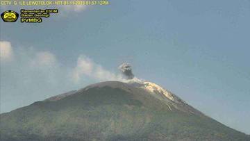 Gunung Ile Lewotolok Kembali Erupsi 