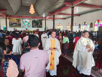 Puncak Hut Paroki Santa Maria Iimmaculata Ndona ke 108 di Awali dengan Misa Syukur