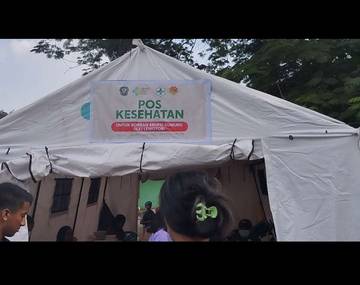 Stok obat dan masker di pos kesehatan pengungsian memadai
