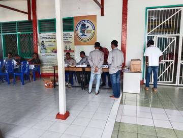Warga Binaan Rutan Kelas IIB Maumere Antusias Ikut Pemilu 2024