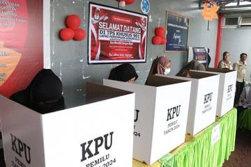 Begini Suasana Pemungutan Suaran di TPS Perempuan Limboto