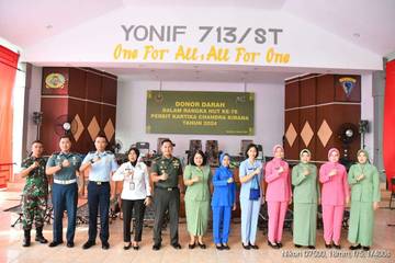 Persit Korem 133 Gelar Donor Darah