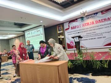 Rakerda bangga kencana dan percepatan penurunan stunting,di PB dan PBD