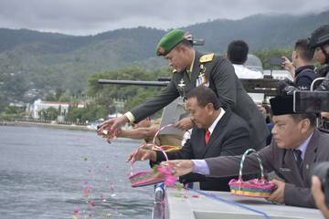 Peringatan Hari Dharma Samudra di Lantamal X Jayapura
