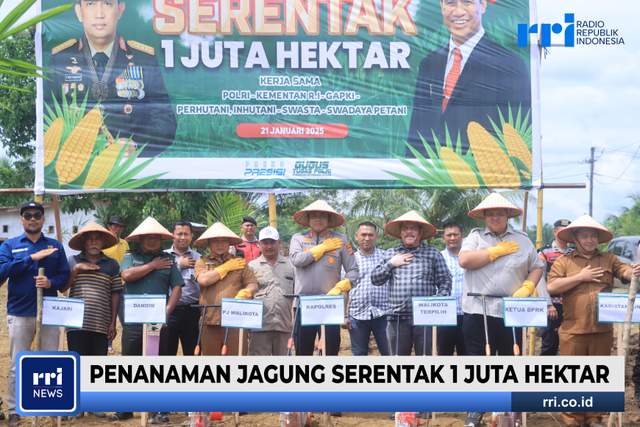 Dukung Program Presiden RI, Polres Subulussalam Tanam Jagung Serentak