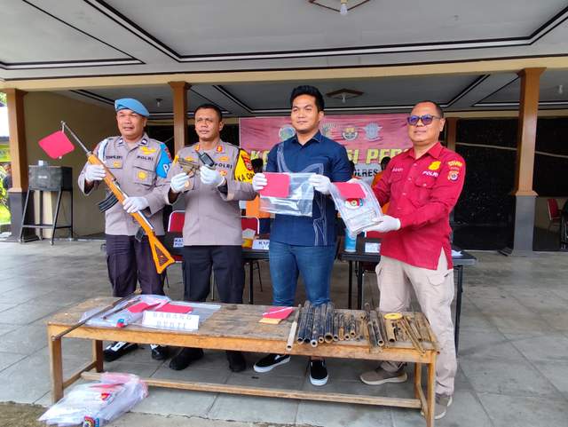 Polres Nabire Ungkap Kasus Kepemilikan Senjata Api Ilegal