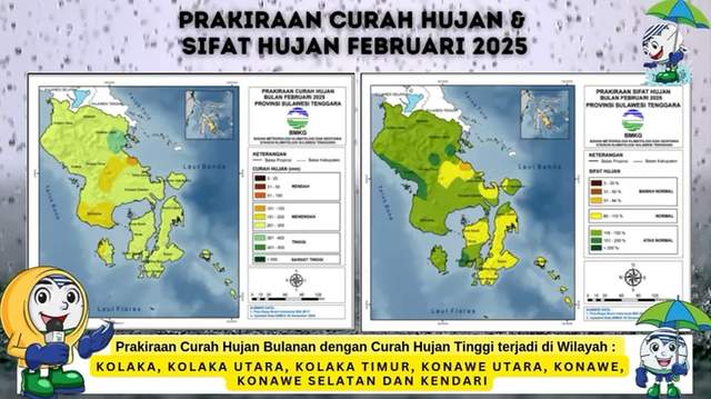 Update Peringatan Dini MKG dI Sultra, berlaku 10 - 16 Februari 2025