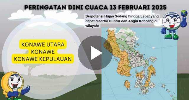 Update Informasi Peringatan Dini MKG, berlaku 13-17 Februari 2025